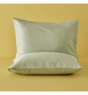Set de taies d'oreiller Basic Standard 2 pièces 50x70 cm - Vert brume