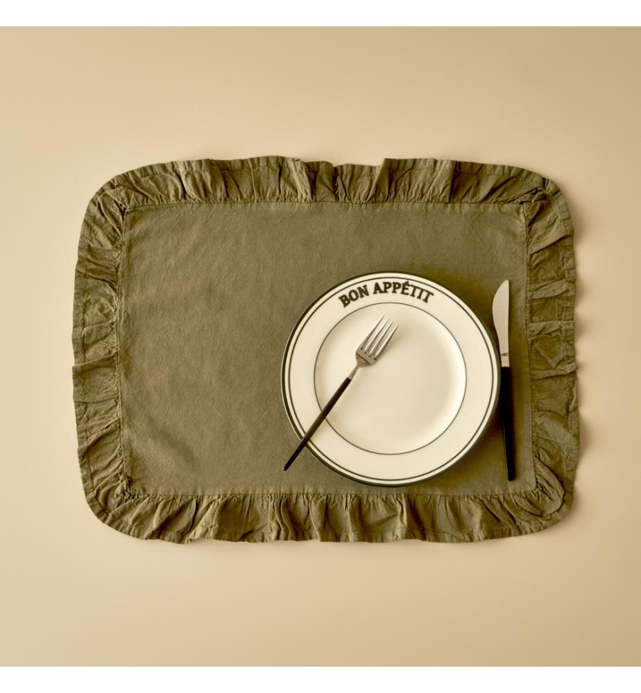 Set de table Elegance 35x45 cm - Kaki