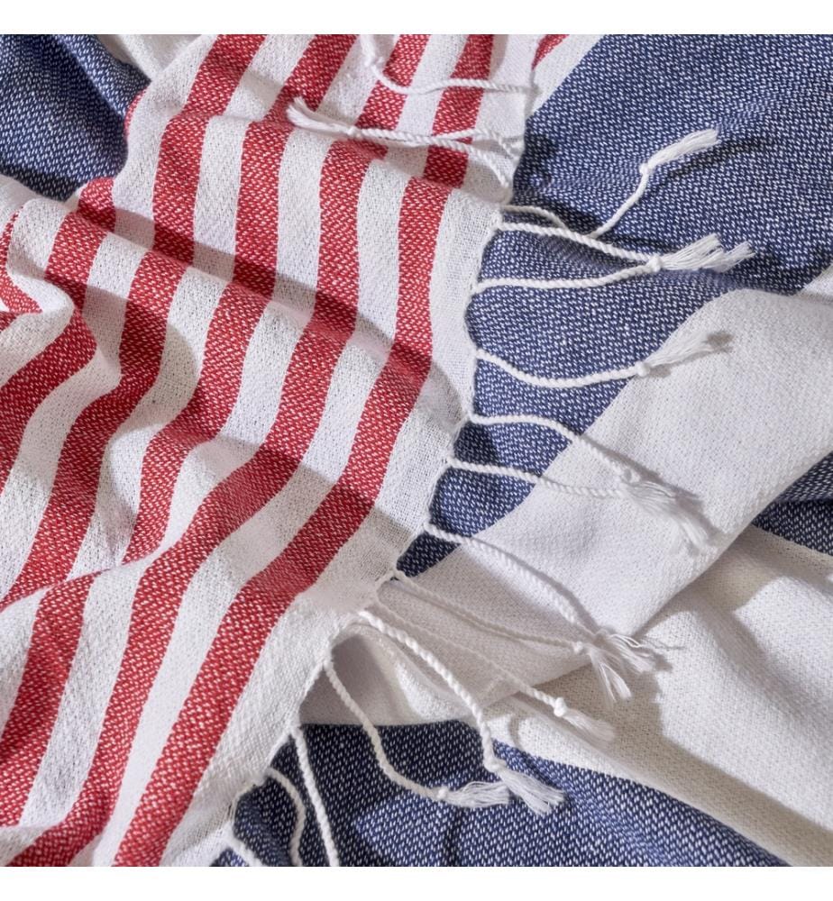 Peshtemal Marine 95x180 cm - Red and Navy