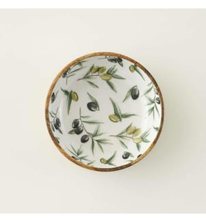 Olive-Mango serving bowl - 20x6 cm