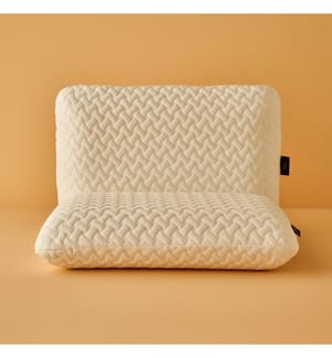 Set de 2 oreillers orthopédiques Family 60x40x13 cm - Blanc