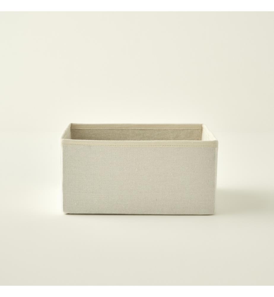 Panier organisateur pliable Ella 28x28x13 cm - Naturel