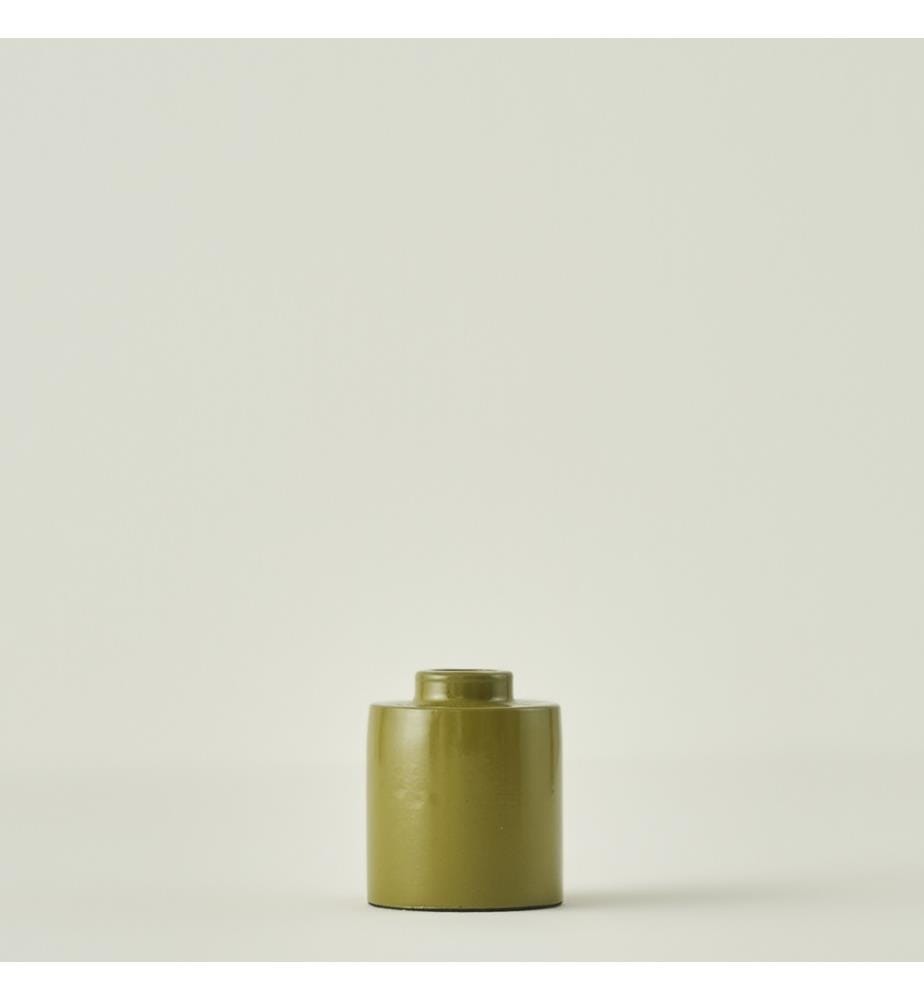Bougeoir Adella 6,5x6,5x7,5 cm - Vert