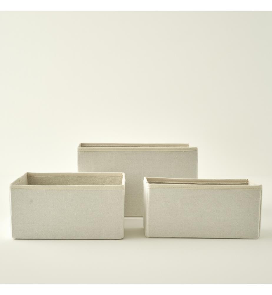 Panier organisateur pliable Ella 36x24x20 cm - Naturel