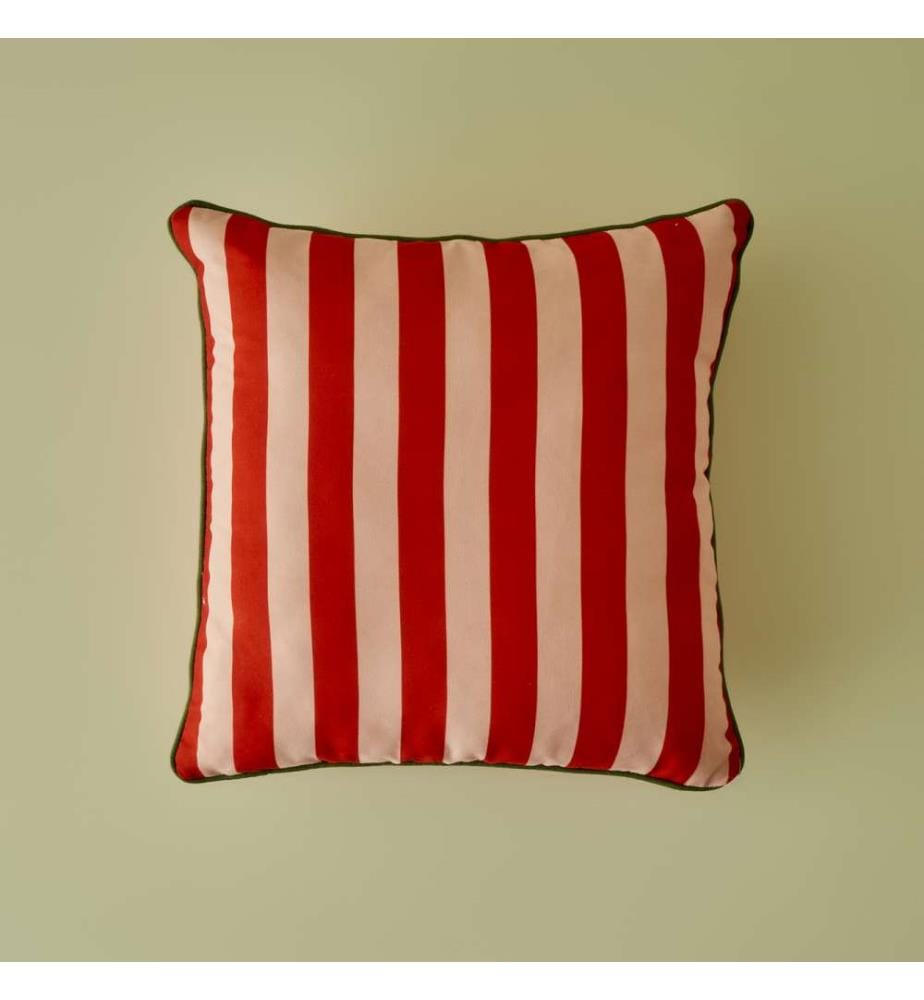 Piped cushion cover - Red