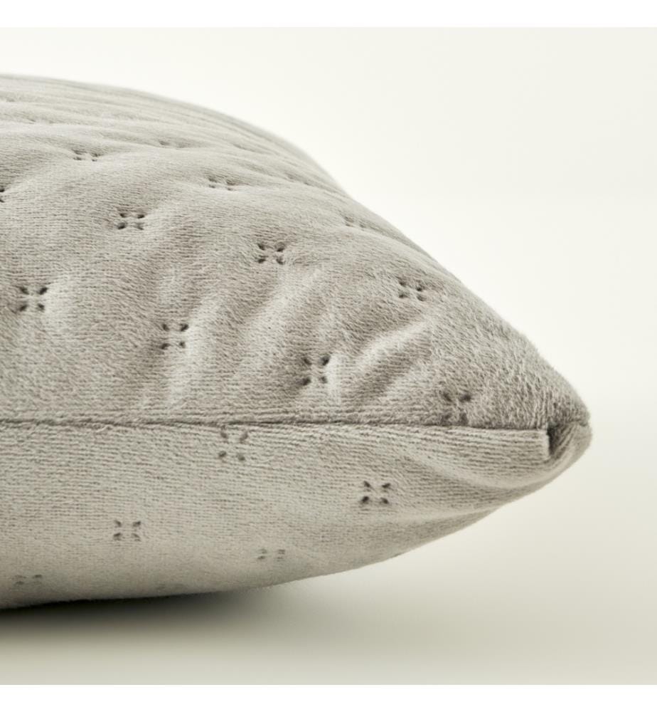 Coussin décoratif Rita 43x43 cm - Gris