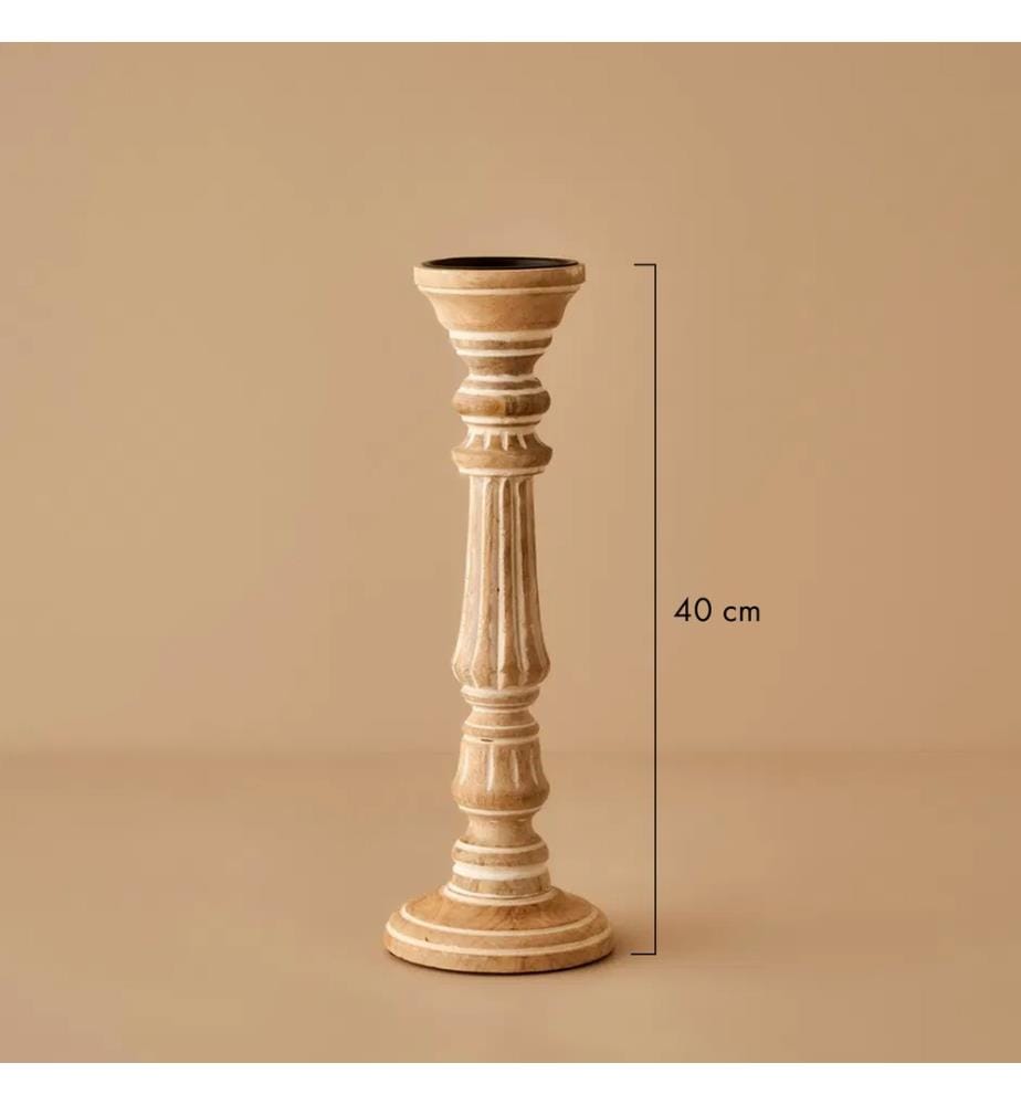 Chandelier Esta 13,5x13,5x40 cm - Naturel