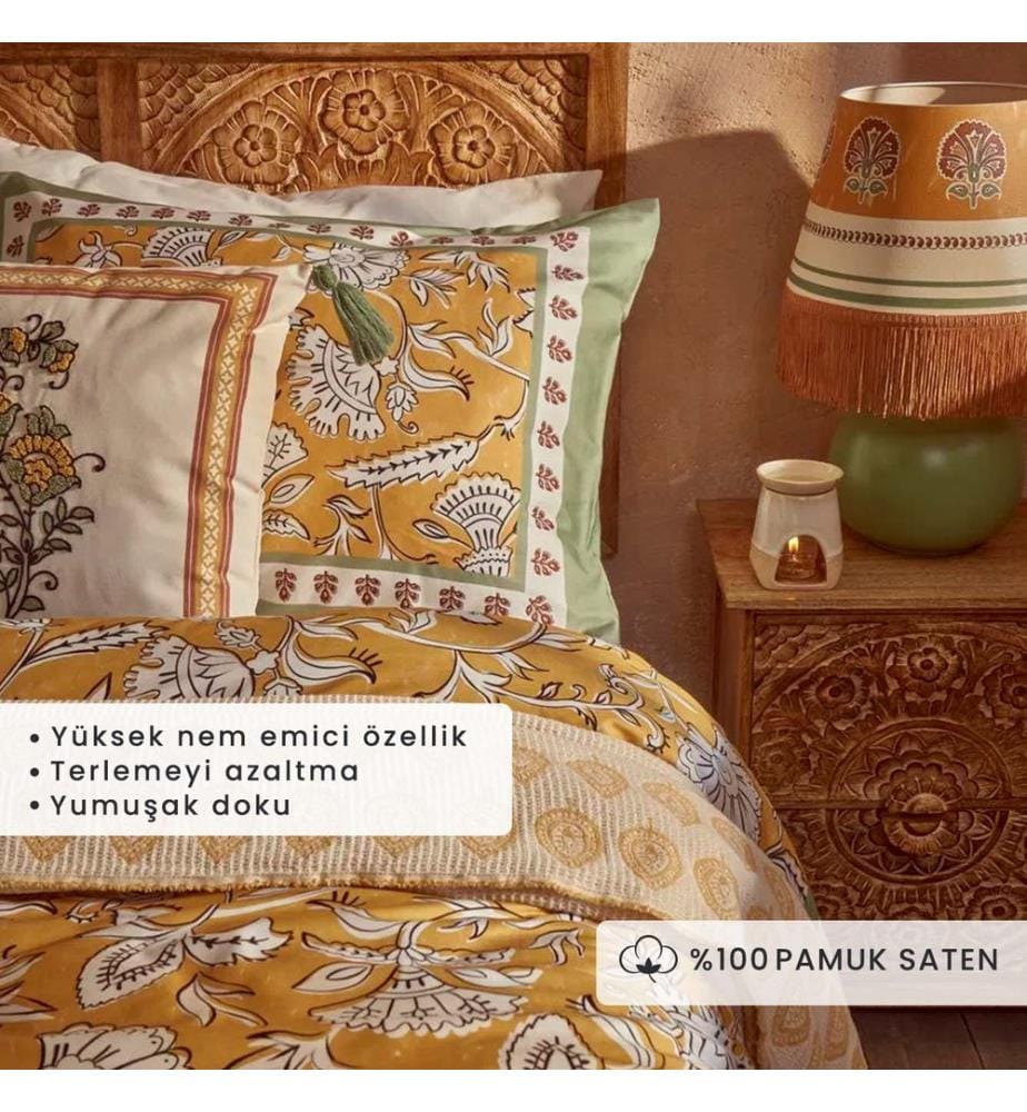 Housse de couette double Indian 200x220 cm - Multicolore