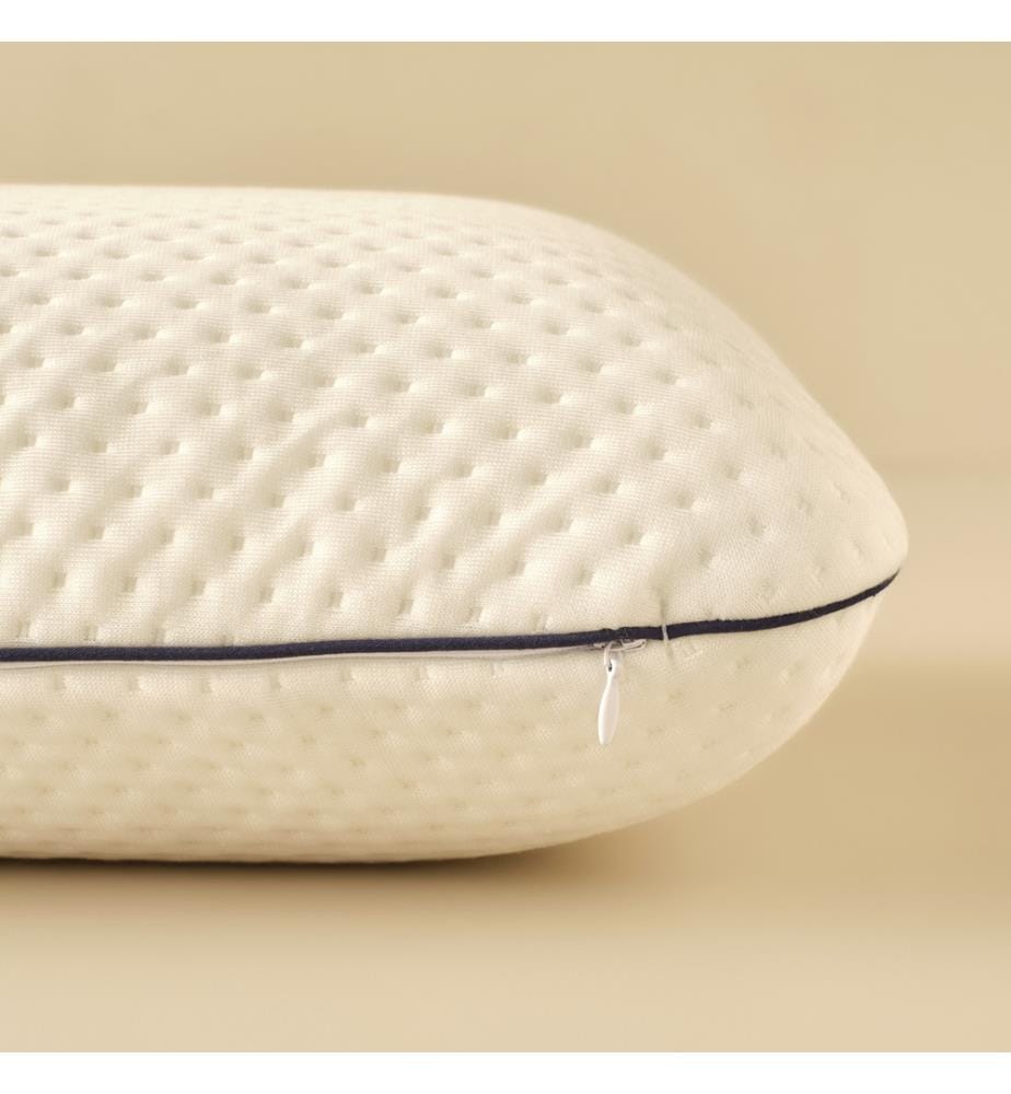 Oreiller Relax mousse mémoire 60x40x13 cm - Blanc