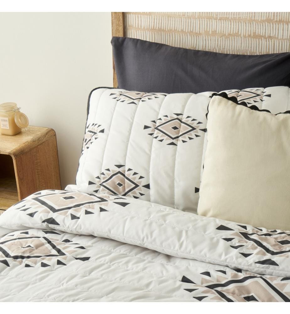 Nora multi-purpose quilted double bedspread 240x220 cm - Multicolor