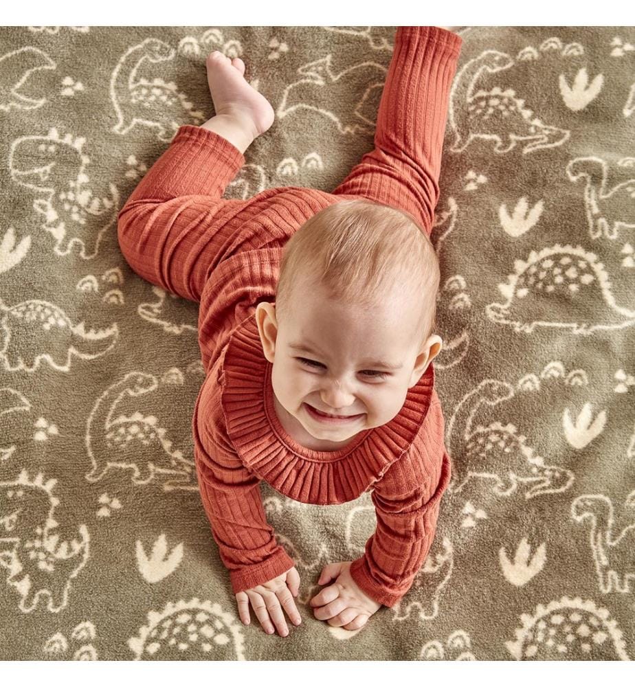 Couverture Dino 100x120 cm - Kaki