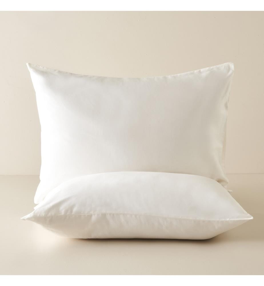 Set de taies d'oreiller Basic Standard 2 pièces 50x70 cm - Blanc optique