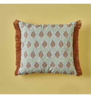 Housse de coussin Indian Elegance Tassel 43x43 cm - Multicolore