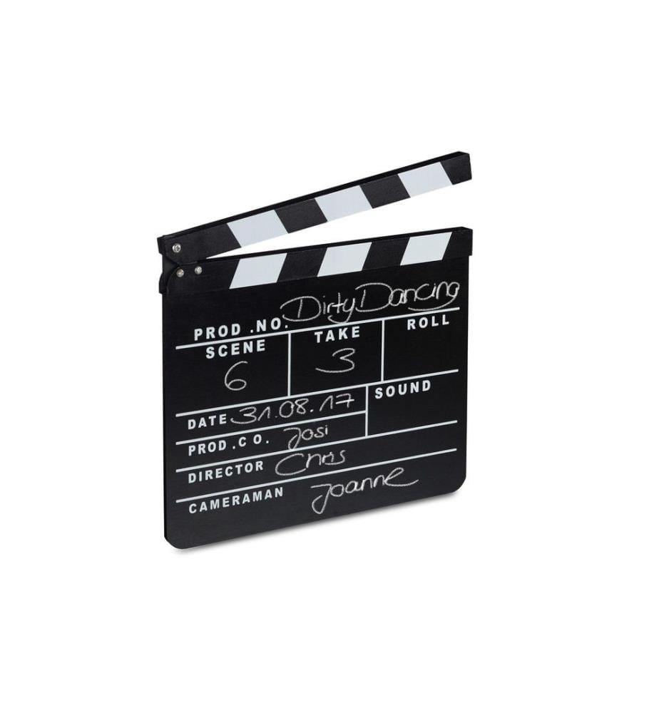 RELAXDAYS - Partyaccessoire Filmklappe 26 x 30 cm, Schwarz
