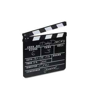 RELAXDAYS - Partyaccessoire Filmklappe 26 x 30 cm, Schwarz