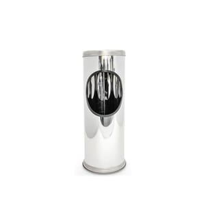 RELAXDAYS - Cendrier sur pied en acier inoxydable Argenté