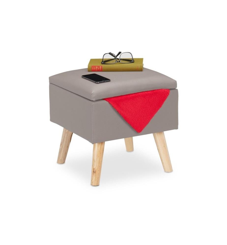 RELAXDAYS - Tabouret Gris clair