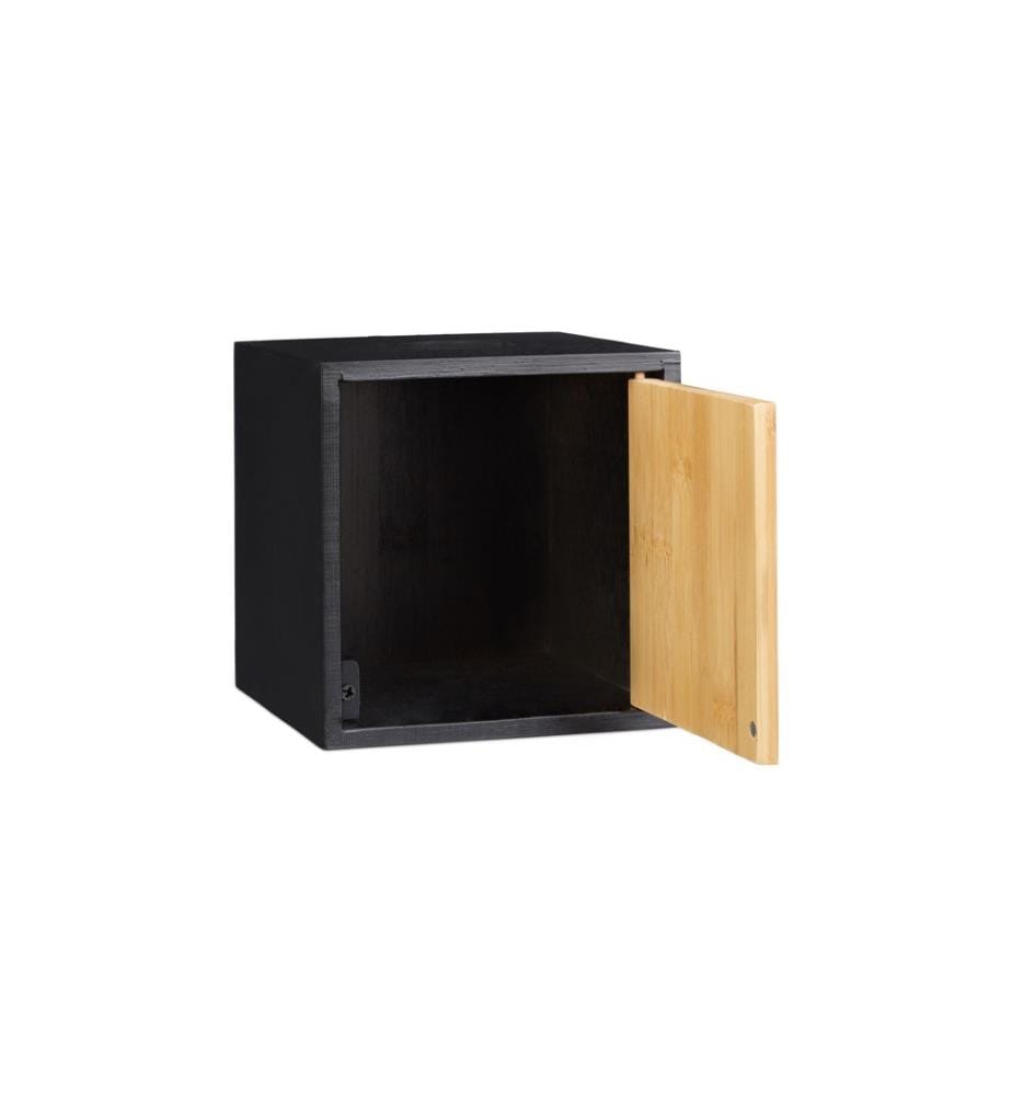 RELAXDAYS - Kosmetiktuchbox Quadratisch Nature/Schwarz