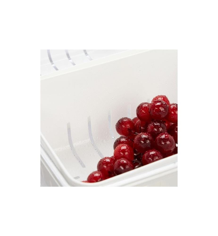 RELAXDAYS - Kühlschrankorganizer 800 g, 3 Stück, Transparent/Weiss