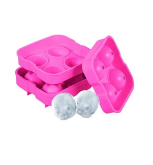 RELAXDAYS - Moule à glaçon Boule 2 pièces, Rose