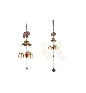 RELAXDAYS - Windspiel Feng Shui Elefanten 45.5 cm