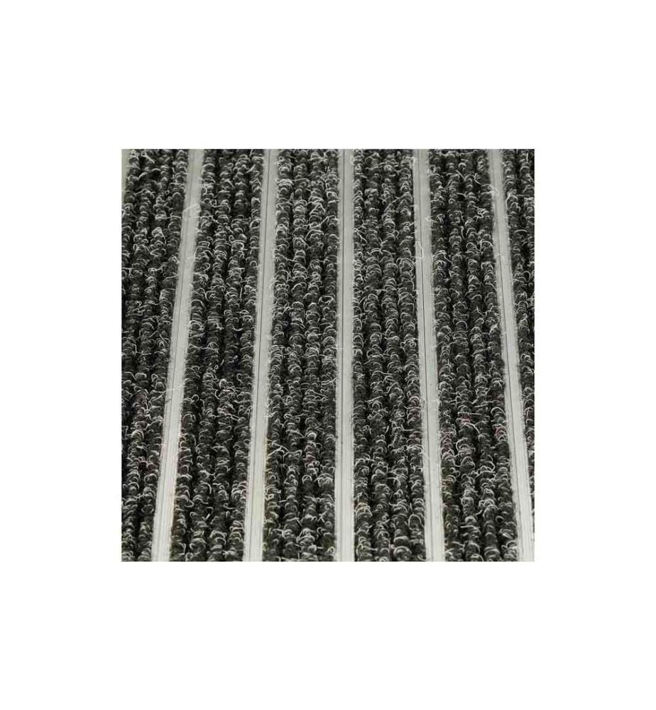 RELAXDAYS - Fussmatte Aluminium 40 cm x 60 cm, Schwarz/Silber