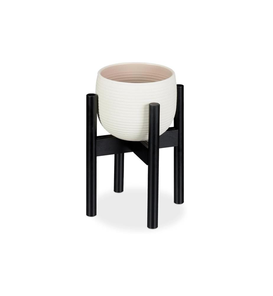RELAXDAYS - Pflanzenständer verstellbar 35.5 cm, Schwarz