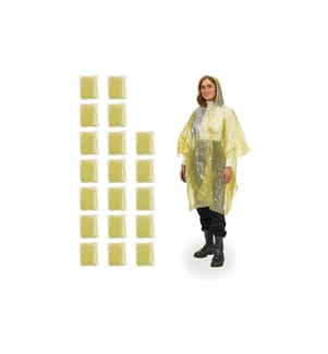 RELAXDAYS - Poncho de pluie 20 pièces, Jaune