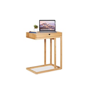 RELAXDAYS - Beistelltisch mit Schubfach 55 cm x 68 cm, Hellbraun