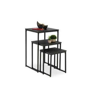 RELAXDAYS - Beistelltisch 3er Set Schwarz