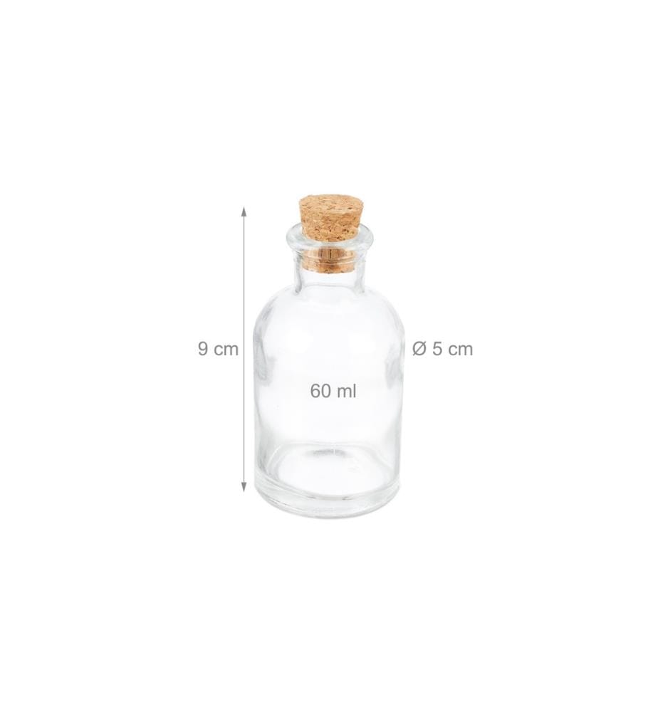 RELAXDAYS - Bouteilles pour conserves 60 ml, 20 Pièce/s