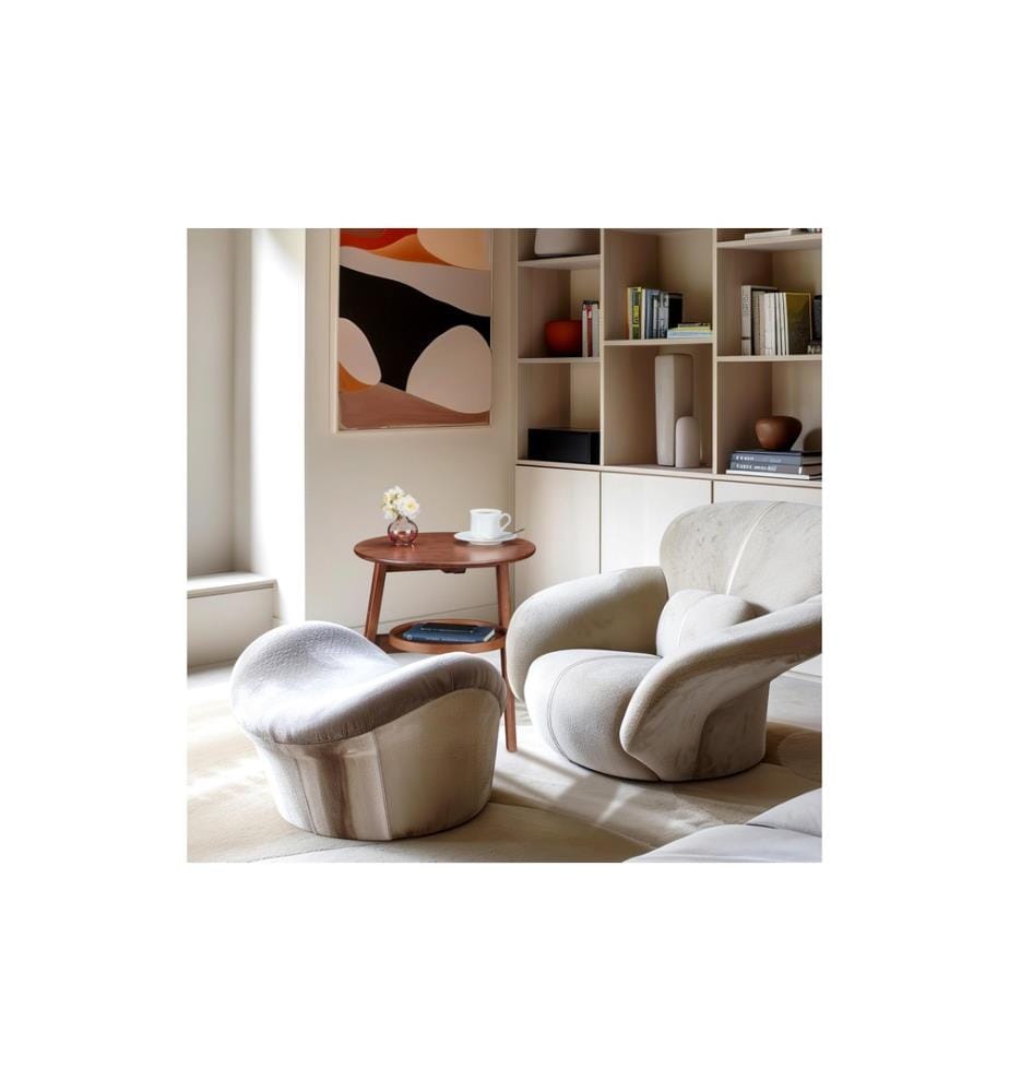 RELAXDAYS - Table d'appoint avec 2 étagères 60 x 47 cm, marron