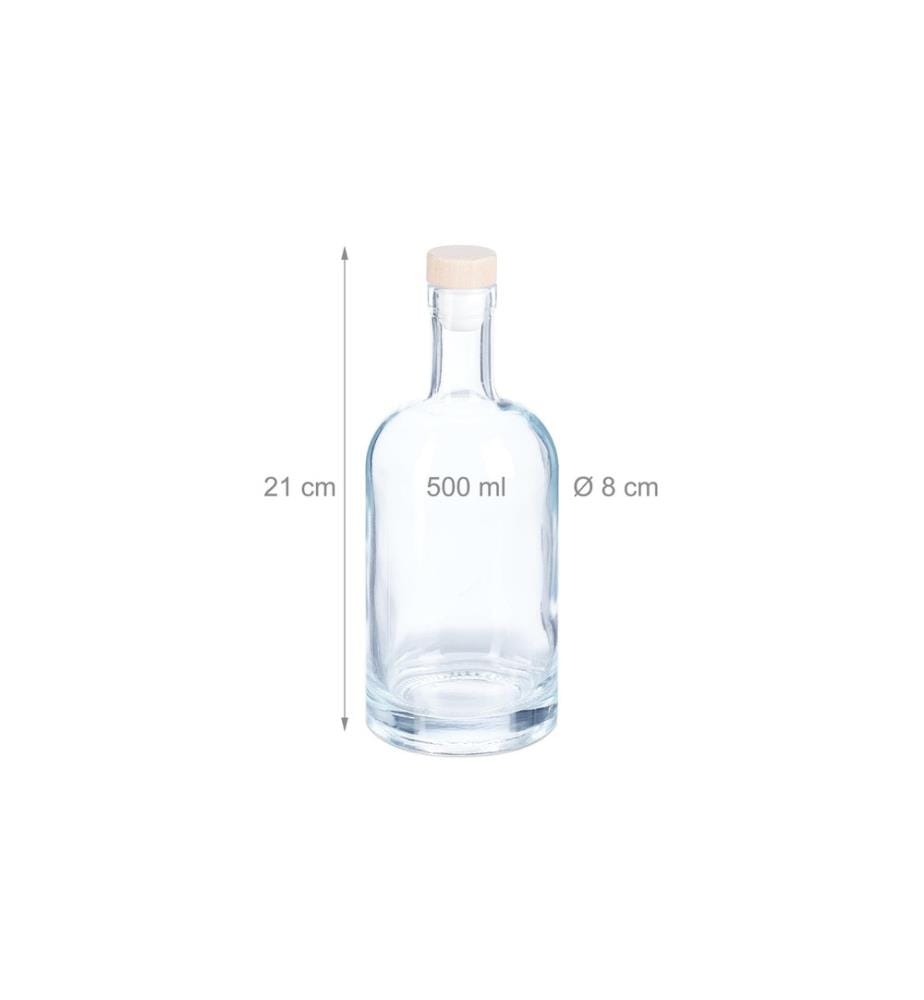 RELAXDAYS - Einmachflasche 500 ml, 12 Stück