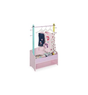 RELAXDAYS - Porte-manteaux pour enfants 71 x 100,5 cm, Jaune/Rose/Turquoise