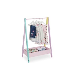 RELAXDAYS - Porte-manteaux pour enfants 64,5 x 99 cm, Jaune/Rose/Turquoise