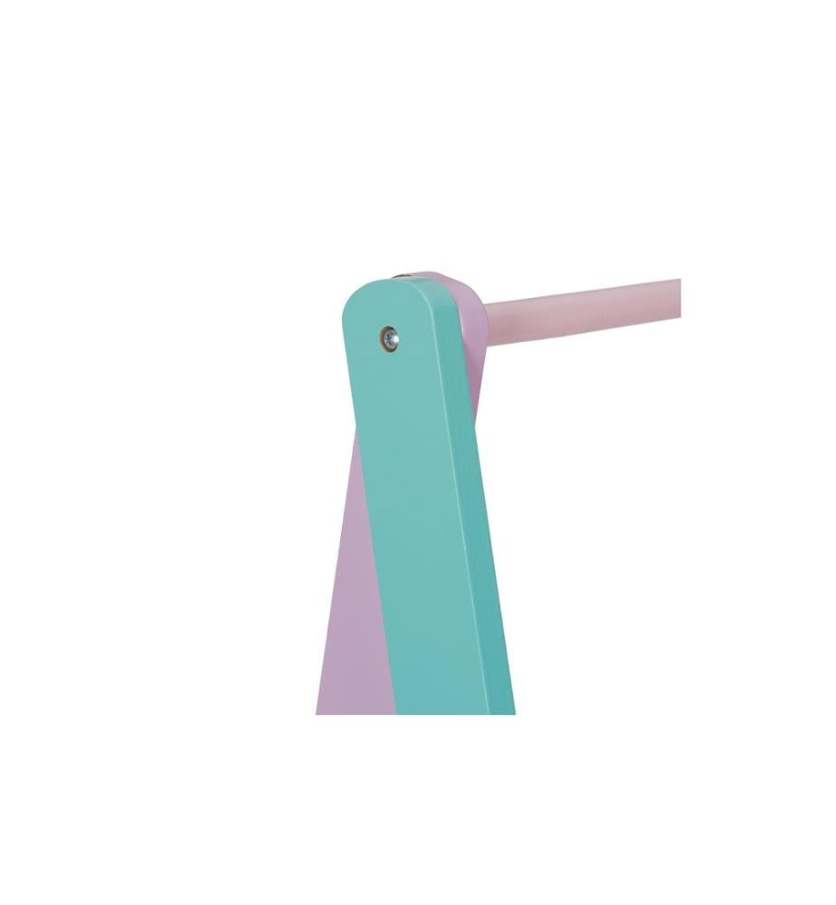 RELAXDAYS - Porte-manteaux pour enfants 64,5 x 99 cm, Jaune/Rose/Turquoise