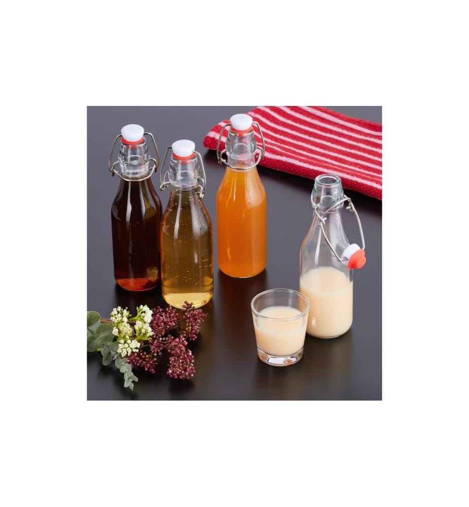 RELAXDAYS - Einmachflasche mit Bügelverschluss 250 ml, 24 Stück