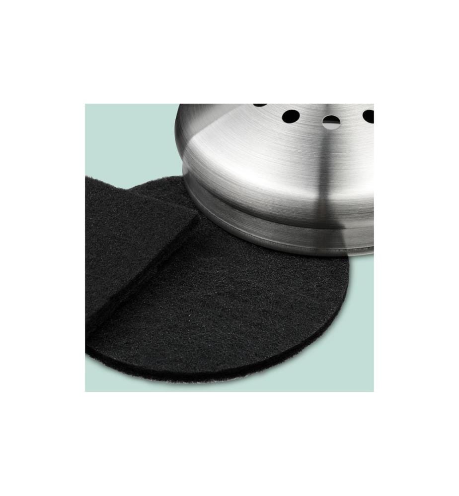 RELAXDAYS - Seau à compost avec filtre anti-odeur 5 l, Noir/Argenté