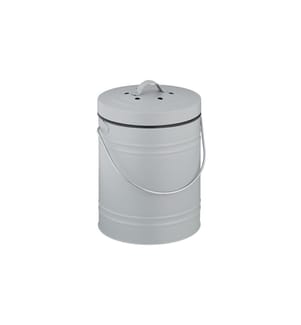 RELAXDAYS - Seau à compost avec filtre anti-odeur, 5 l, Gris