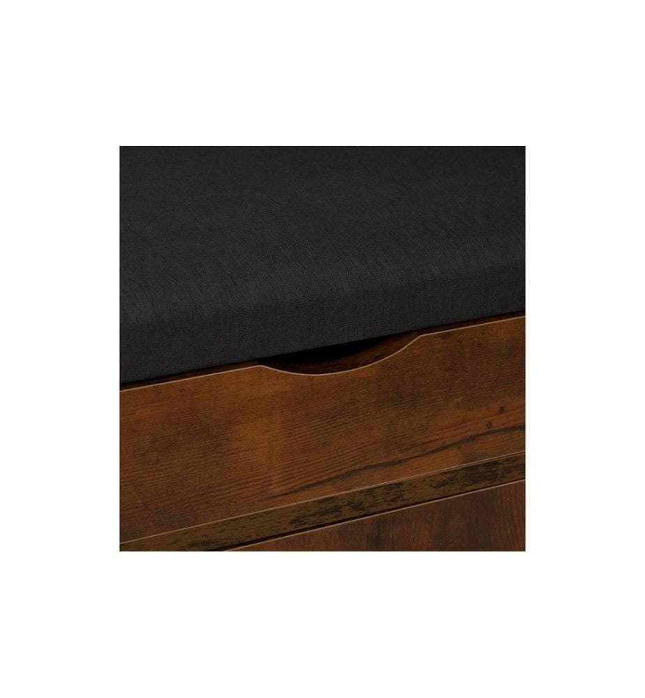 RELAXDAYS - Banc à chaussures avec assise, 100 x 49.5 cm, Brun