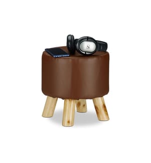 RELAXDAYS - Hocker 30 x 30 cm, Braun