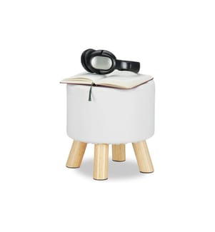 RELAXDAYS - Hocker 30 x 30 cm, Weiss