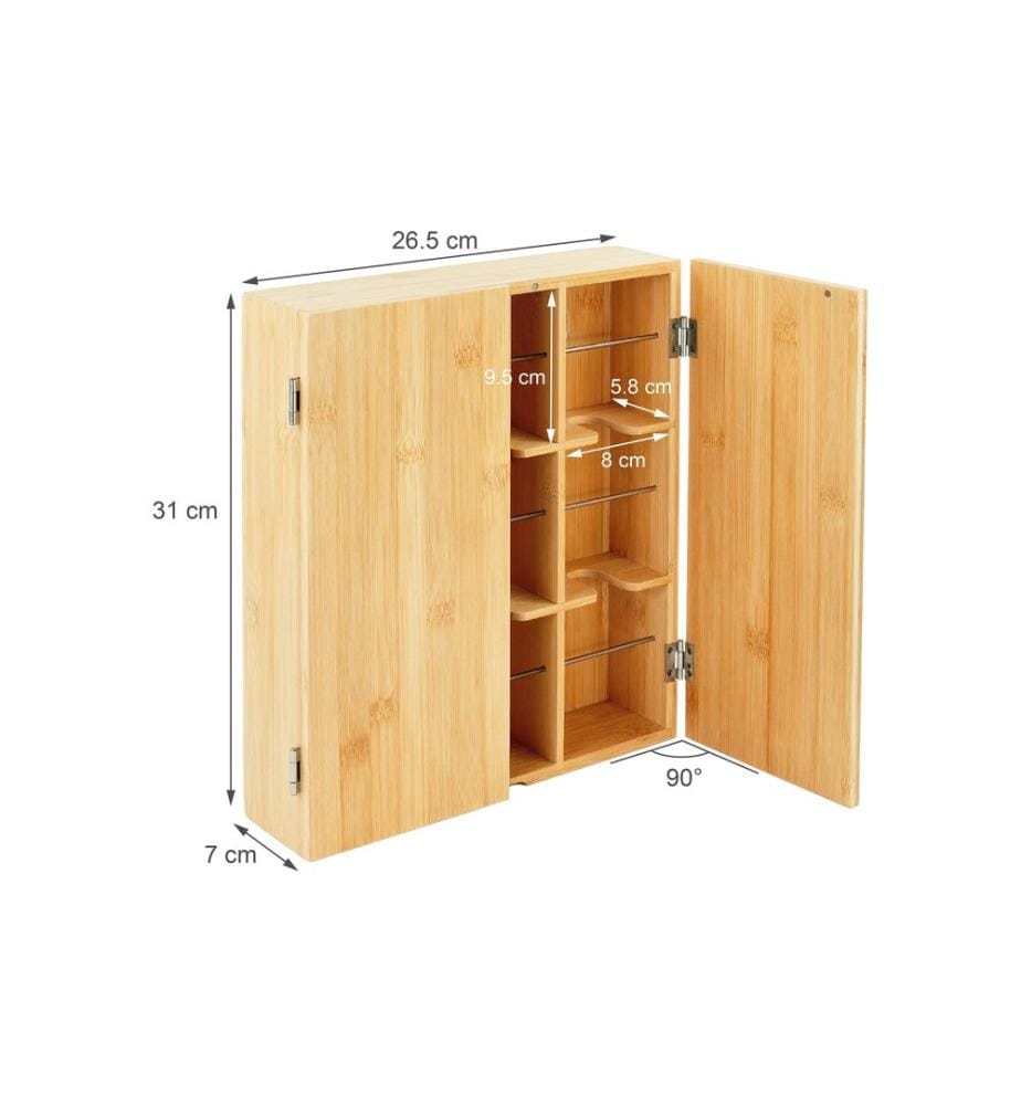 RELAXDAYS - Teebeutel-Box Hellbraun