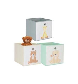 RELAXDAYS - Boîte à jouets Animaux 3 pièces