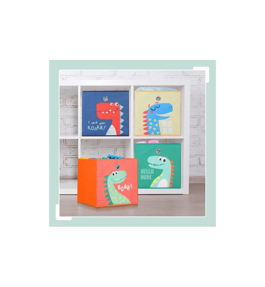 RELAXDAYS - Boîte à jouets Animaux 4 pièces
