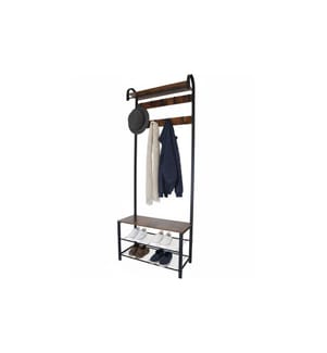 RELAXDAYS - Porte-manteau Brun foncé/Noir