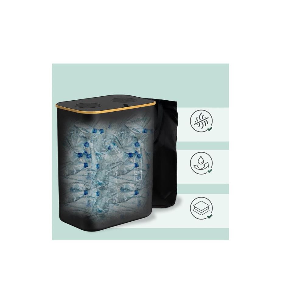 RELAXDAYS - Recyclingbehälter 160 L Grau