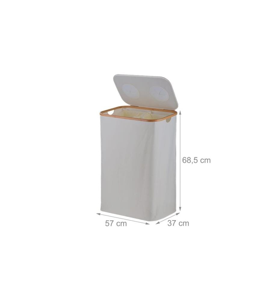 RELAXDAYS - Bacs de recyclage 140 L Beige