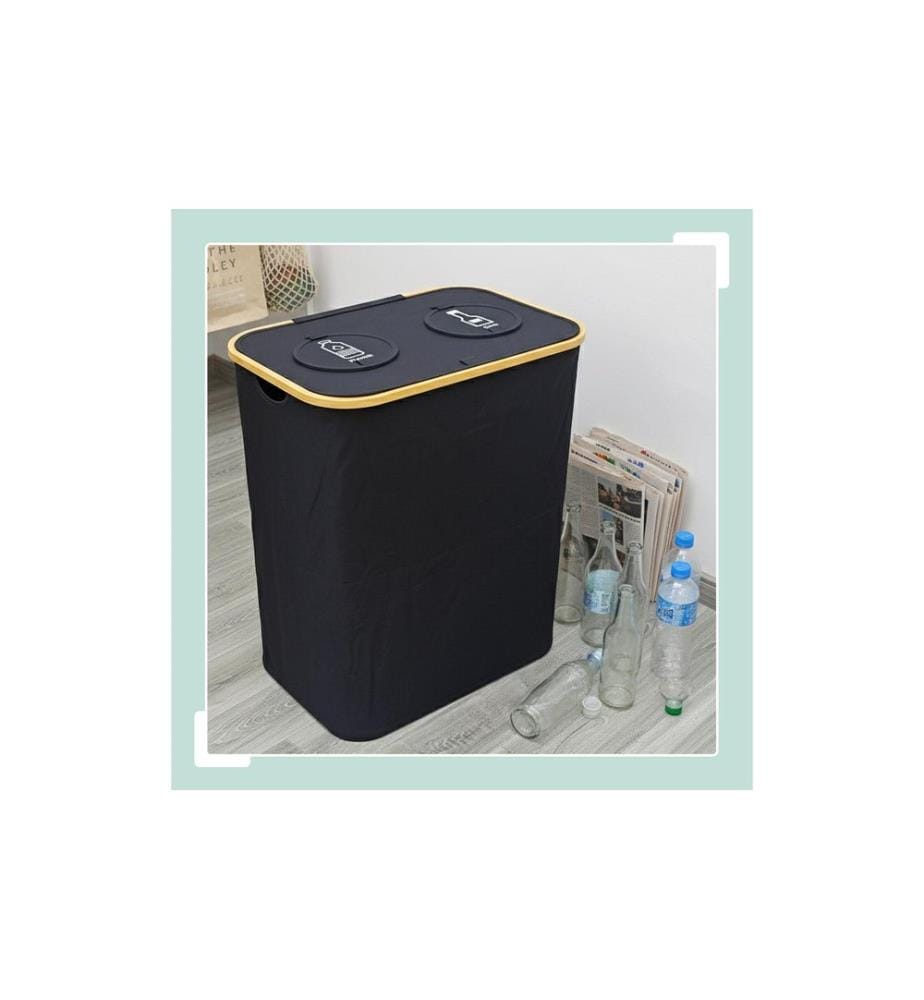 RELAXDAYS - Bacs de recyclage 140 L Noir