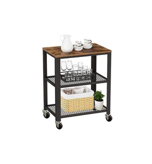 RELAXDAYS - Chariot de cuisine 77.5 x 60 cm Noir/marron